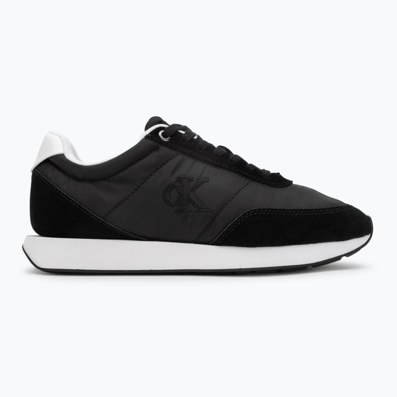 Încălțăminte pentru femei Calvin Klein YW0YW01990 Retro Runner Lace Up Nylon MG black/bright white 2