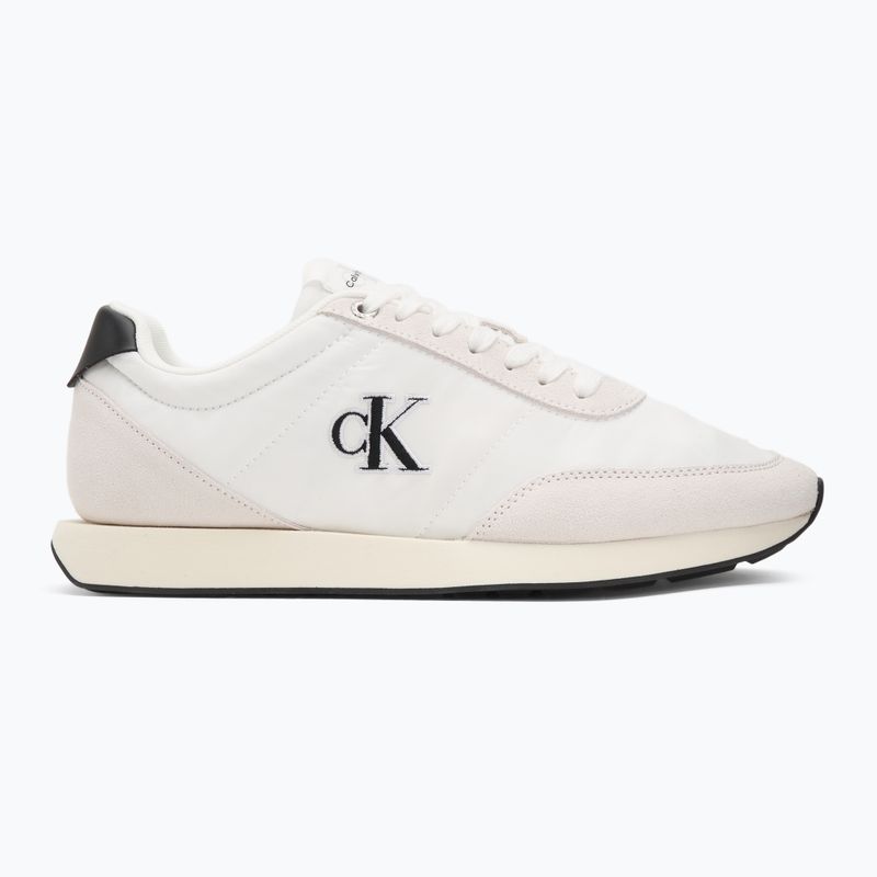 Pantofi bărbați Calvin Klein YM0YM01361 Retro Runner Essential MIX MAT bright white/black 2