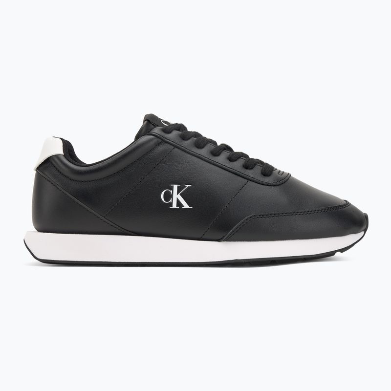 Încălțăminte pentru bărbați Calvin Klein YM0YM01355 Retro Runner Essential Leather black/bright white 2