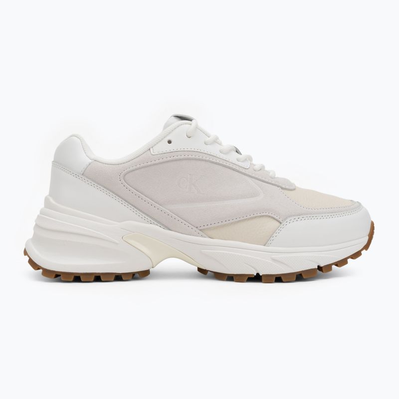 Încălțăminte pentru bărbați Calvin Klein YM0YM01289 Hike Runner HF Leather Mix bright white/creamy white/eggshell 2