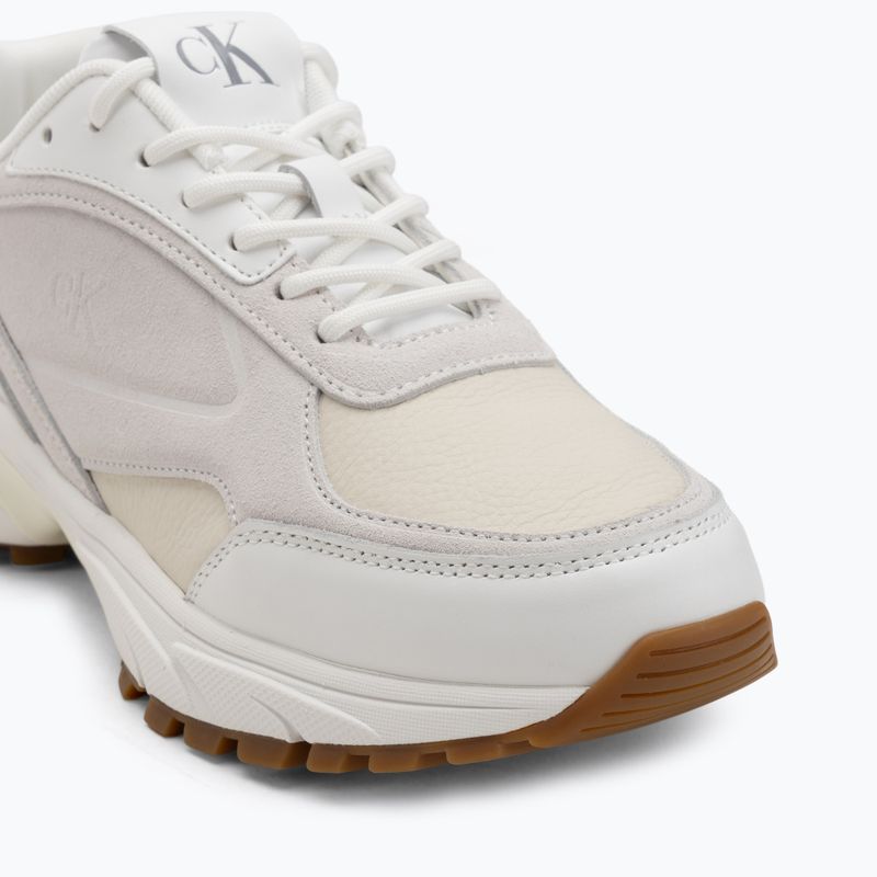 Încălțăminte pentru bărbați Calvin Klein YM0YM01289 Hike Runner HF Leather Mix bright white/creamy white/eggshell 7