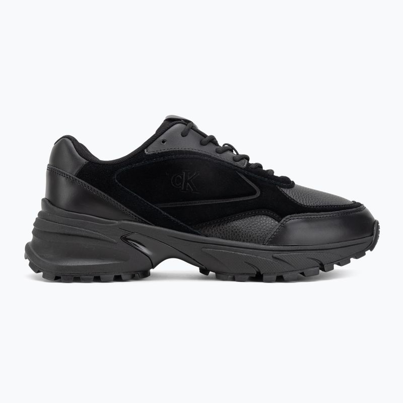 Încălțăminte pentru bărbați Calvin Klein YM0YM01289 Hike Runner HF Leather Mix triple black 2