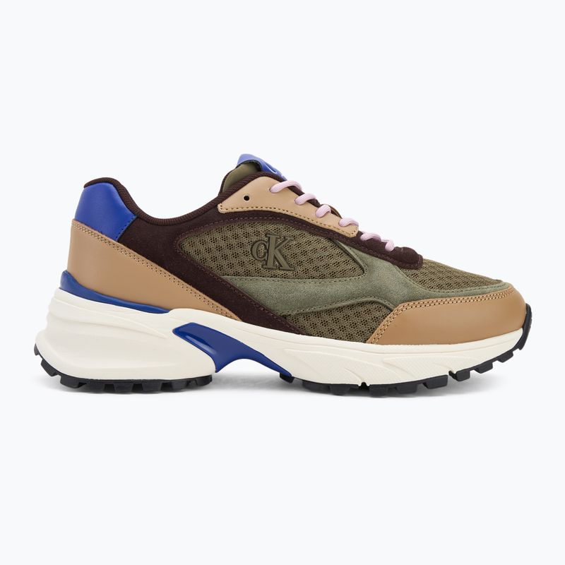 Încălțăminte pentru bărbați Calvin Klein YM0YM01379 Hike Runner Mesh MIX cumin/burnt out/khaki/purple blue 2