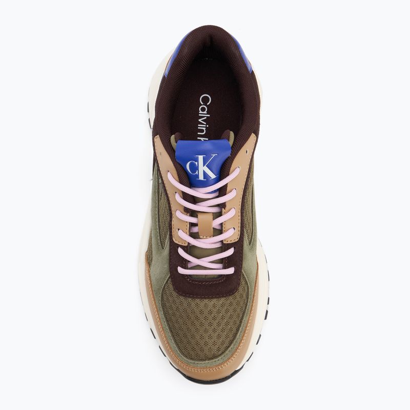 Încălțăminte pentru bărbați Calvin Klein YM0YM01379 Hike Runner Mesh MIX cumin/burnt out/khaki/purple blue 5