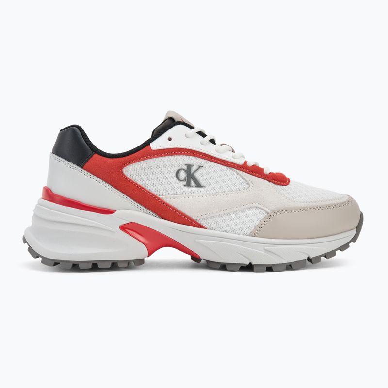 Încălțăminte pentru bărbați Calvin Klein YM0YM01379 Hike Runner Mesh MIX bright white/grey/flame scarlet 2