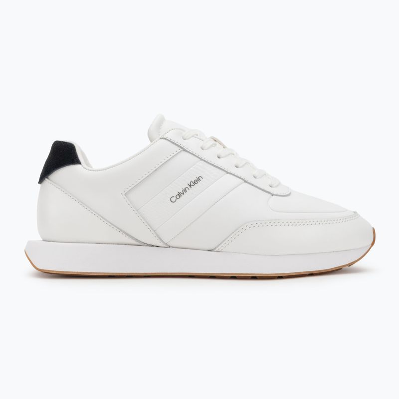 Încălțăminte pentru bărbați Calvin Klein YM0YM01381 Retro Runner Leather Tape bright white/black/gum 2