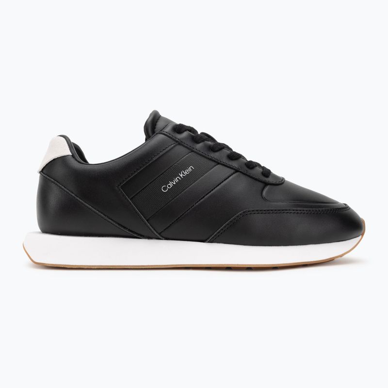 Încălțăminte pentru bărbați Calvin Klein YM0YM01381 Retro Runner Leather Tape black/bright white/gum 2