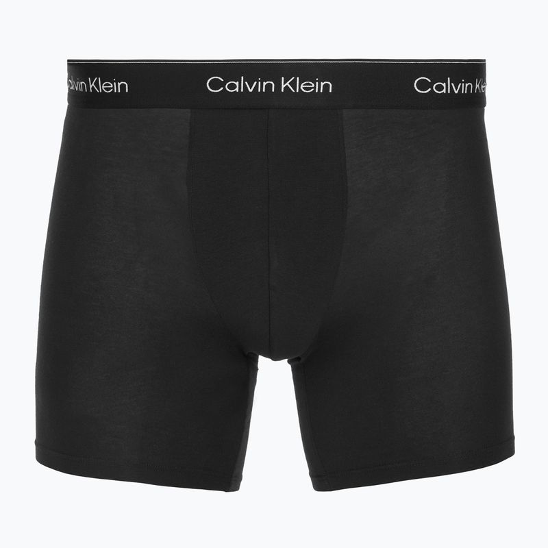 Boxeri Calvin Klein LV00NB4394 Brief 3 perechi black/chalk logo/black/currie 2