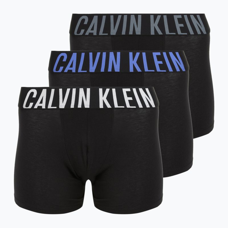 Boxeri Calvin Klein 000NB3609A Brief 3 perechi black bodies/turbulence/white/iridescent