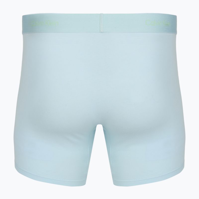Boxeri Calvin Klein LV00NB4477 Brief 3 perechi patina green/shoreline/iridescent blue 3