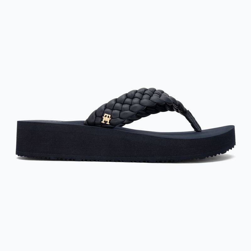 Încălțăminte pentru femei Tommy Hilfiger Wedge Cornrow Beach space blue 2