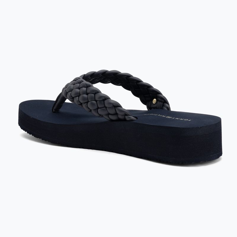 Încălțăminte pentru femei Tommy Hilfiger Wedge Cornrow Beach space blue 3
