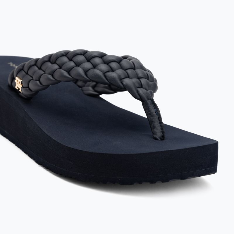 Încălțăminte pentru femei Tommy Hilfiger Wedge Cornrow Beach space blue 7