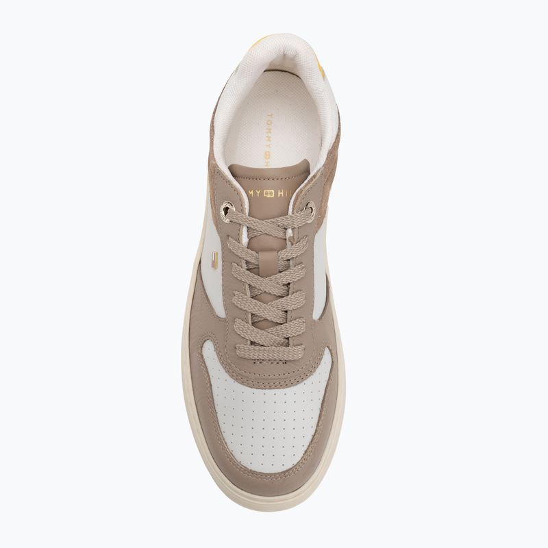Încălțăminte pentru femei Tommy Hilfiger Sporty Cupsole Tumbled Leather coastal taupe/ecru/yellow 5