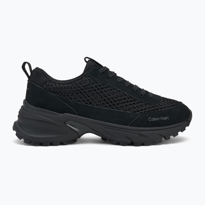 Încălțăminte pentru femei Calvin Klein YW0YW02030 Hike Runner Lace Up Techmix triple black 2