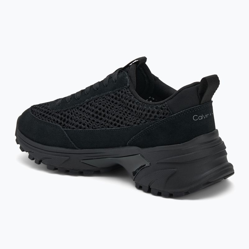 Încălțăminte pentru femei Calvin Klein YW0YW02030 Hike Runner Lace Up Techmix triple black 3
