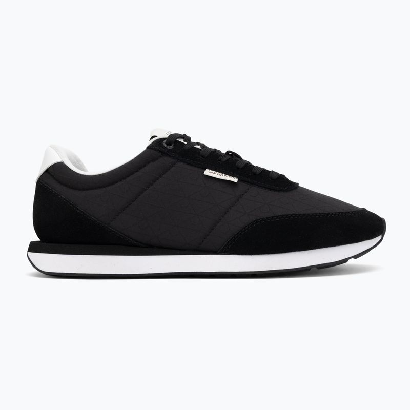 Încălțăminte pentru bărbați Calvin Klein HM0HM02140 Retro Runner Ripstop Aop black/bright white 2
