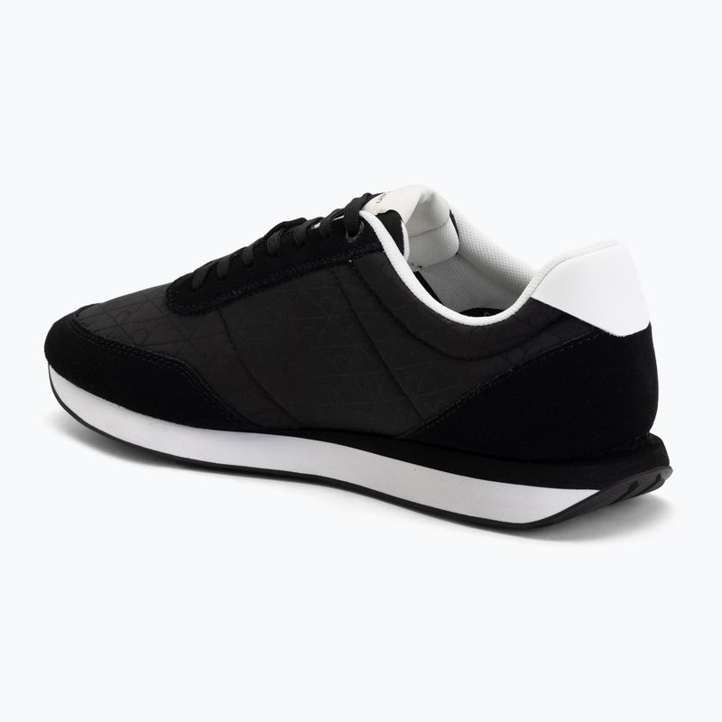 Încălțăminte pentru bărbați Calvin Klein HM0HM02140 Retro Runner Ripstop Aop black/bright white 3