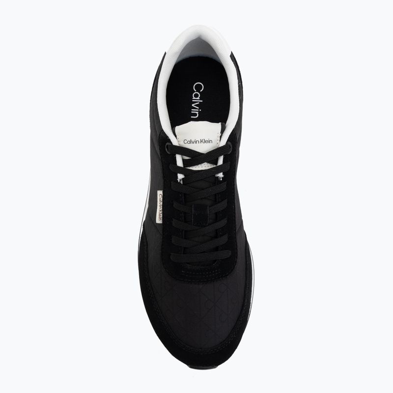 Încălțăminte pentru bărbați Calvin Klein HM0HM02140 Retro Runner Ripstop Aop black/bright white 5
