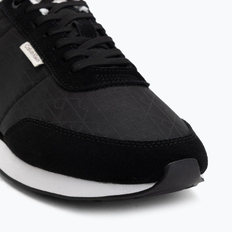 Încălțăminte pentru bărbați Calvin Klein HM0HM02140 Retro Runner Ripstop Aop black/bright white 7