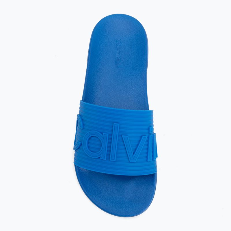 Șlapi pentru bărbați Calvin Klein HM0HM02113 Ess Texture lapis blue 5