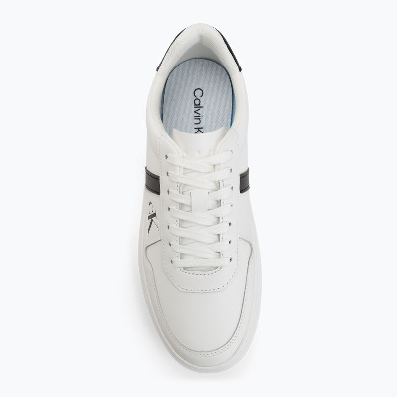 Încălțăminte pentru bărbați Calvin Klein HM0HM02237 Classic Cups Lace Leather EMB Tongue bright white/black 5