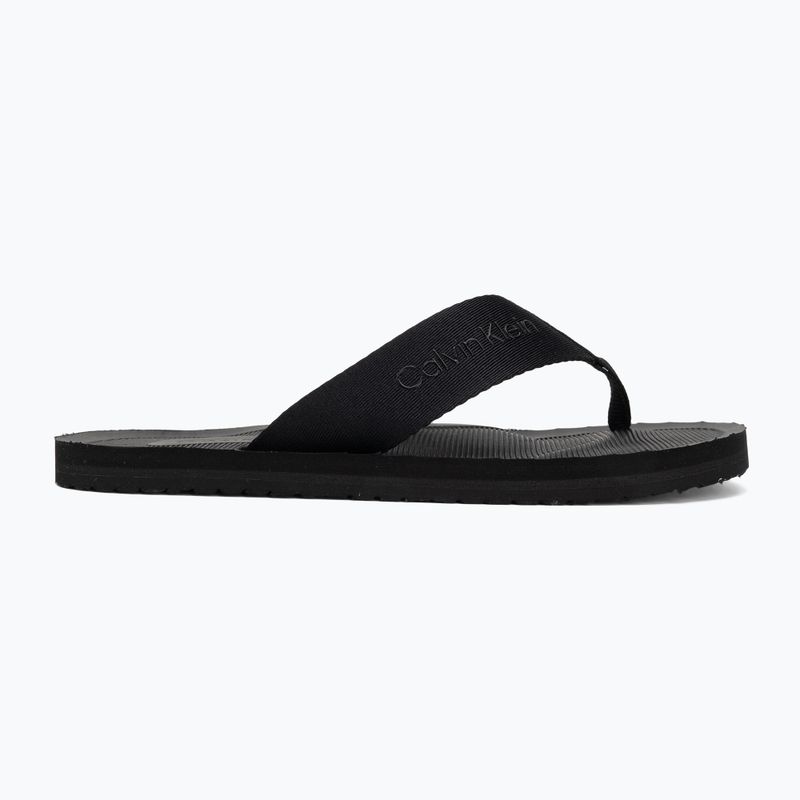 Șlapi pentru bărbați Calvin Klein HM0HM02106 City Thong triple black 2