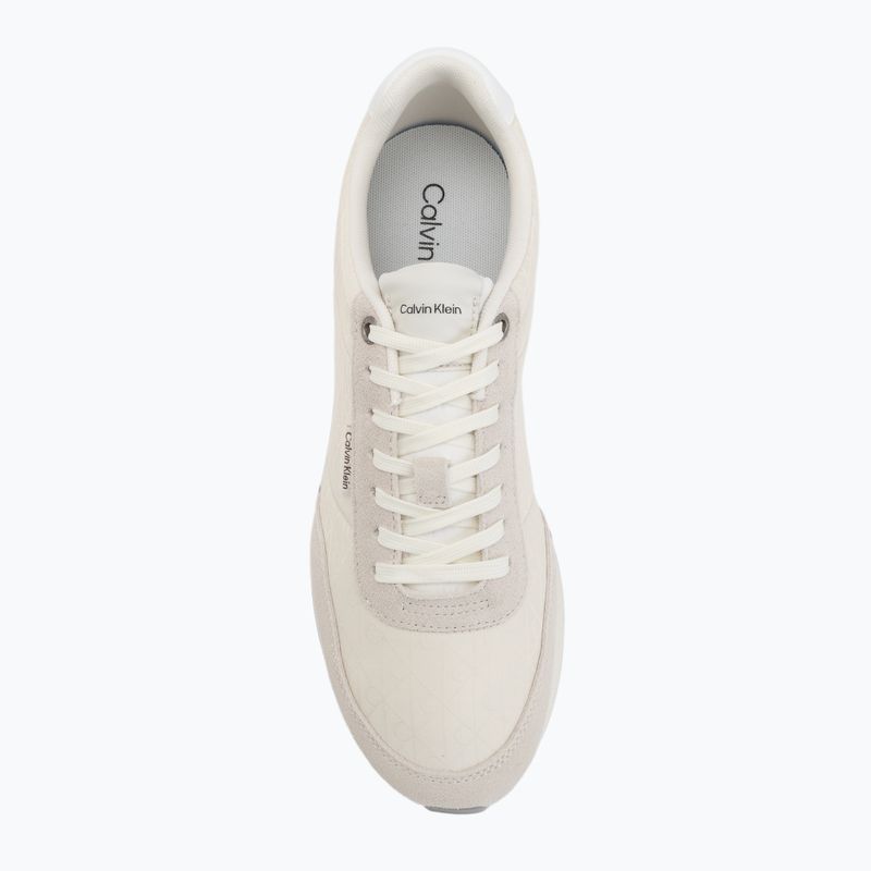 Încălțăminte pentru bărbați Calvin Klein HM0HM02140 Retro Runner Ripstop Aop marshmallow/bright white 5