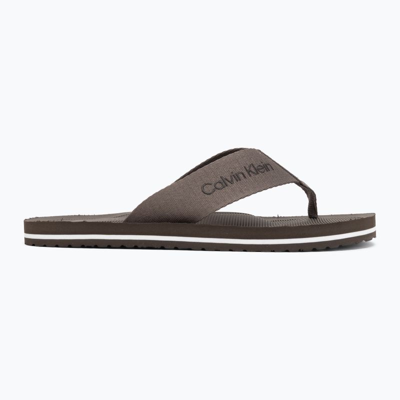 Șlapi pentru bărbați Calvin Klein HM0HM02106 City Thong morel 2