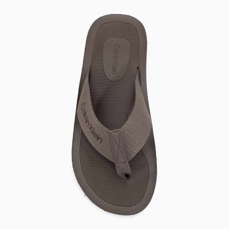 Șlapi pentru bărbați Calvin Klein HM0HM02106 City Thong morel 5
