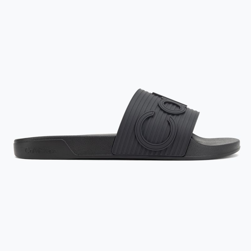 Șlapi pentru bărbați Calvin Klein HM0HM02113 Ess Texture triple black 2