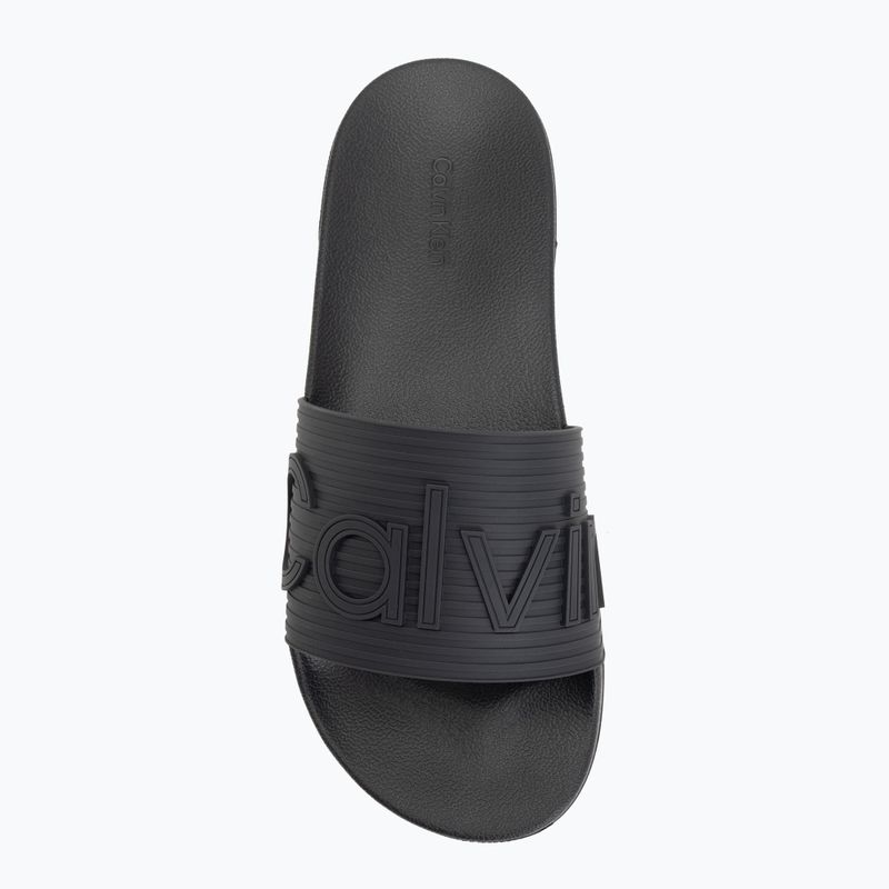 Șlapi pentru bărbați Calvin Klein HM0HM02113 Ess Texture triple black 5