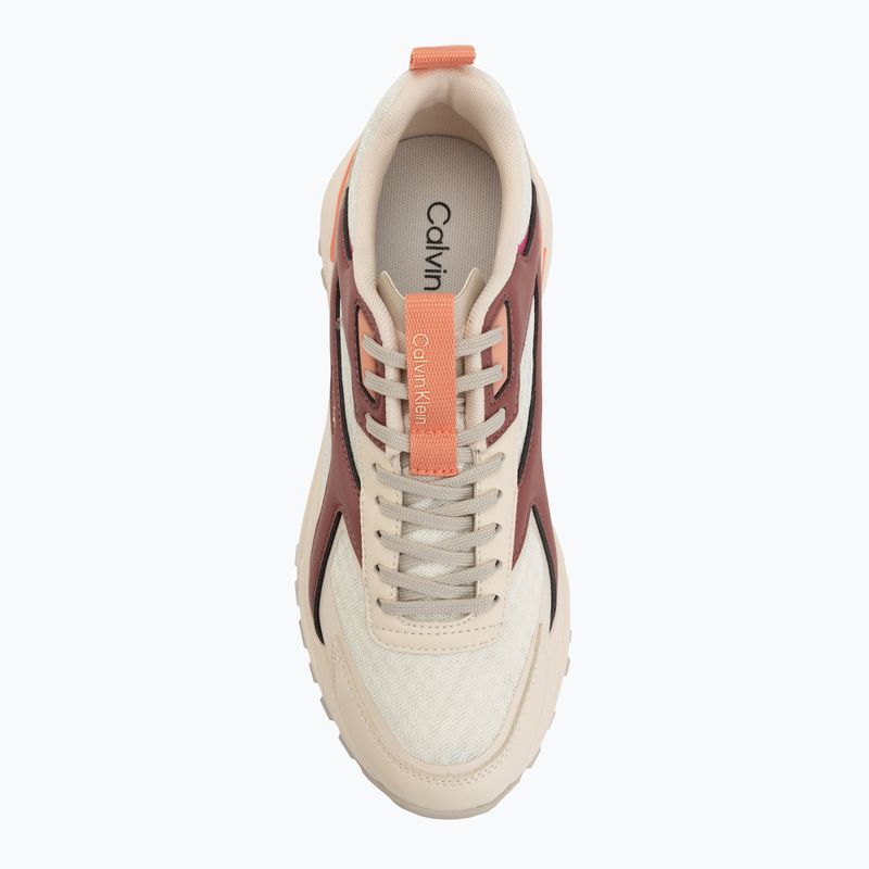 Încălțăminte pentru femei Calvin Klein HW0HW03002 Hike Run Ckstripe Mesh off white/oatmeal/dusty rose 5