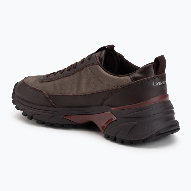 Încălțăminte pentru femei Calvin Klein HW0HW02999 Hike Runner Organza Met Leather bordeaux/rhubarb 3