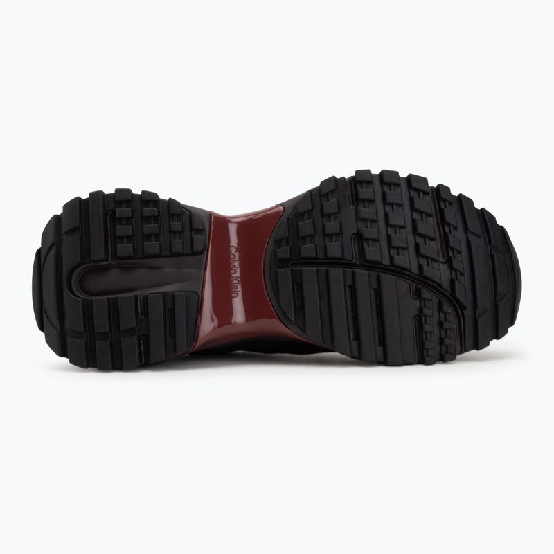 Încălțăminte pentru femei Calvin Klein HW0HW02999 Hike Runner Organza Met Leather bordeaux/rhubarb 4