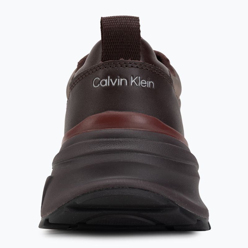Încălțăminte pentru femei Calvin Klein HW0HW02999 Hike Runner Organza Met Leather bordeaux/rhubarb 6