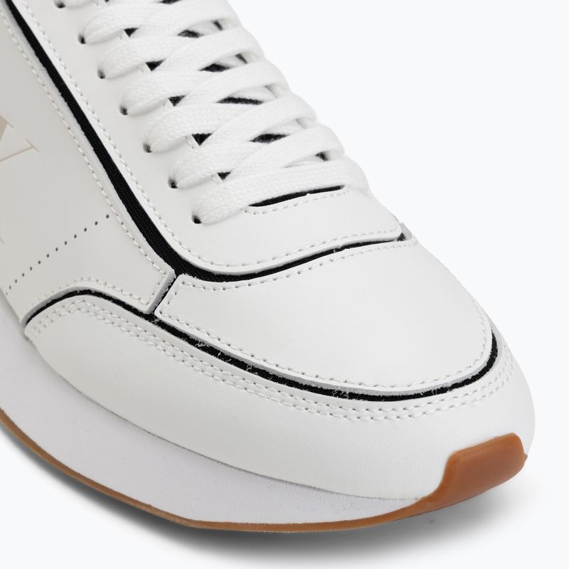 Încălțăminte pentru femei Calvin Klein HW0HW02994 Retro Runner Sock Patch Leather bright white/black 7