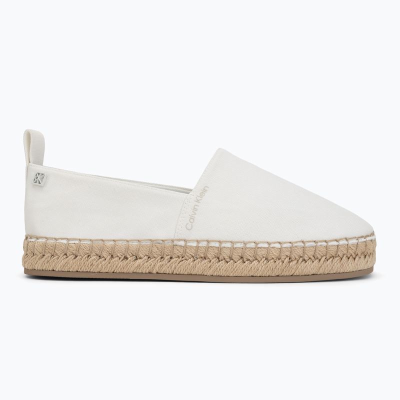 Espadrile pentru femei Calvin Klein HW0HW02931 Oblique Canvas Off White 2
