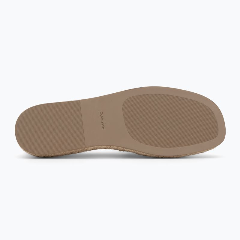 Espadrile pentru femei Calvin Klein HW0HW02931 Oblique Canvas Off White 4