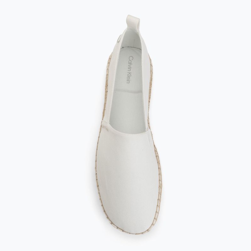 Espadrile pentru femei Calvin Klein HW0HW02931 Oblique Canvas Off White 5