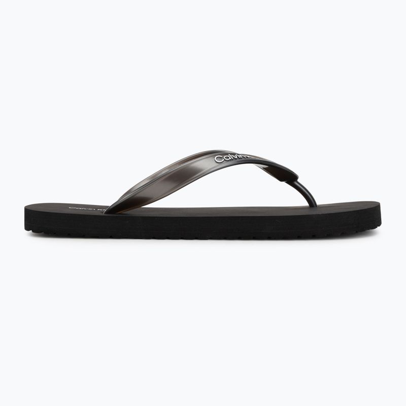 Șlapi pentru femei Calvin Klein HW0HW02956 Tpu Metallic triple black 2