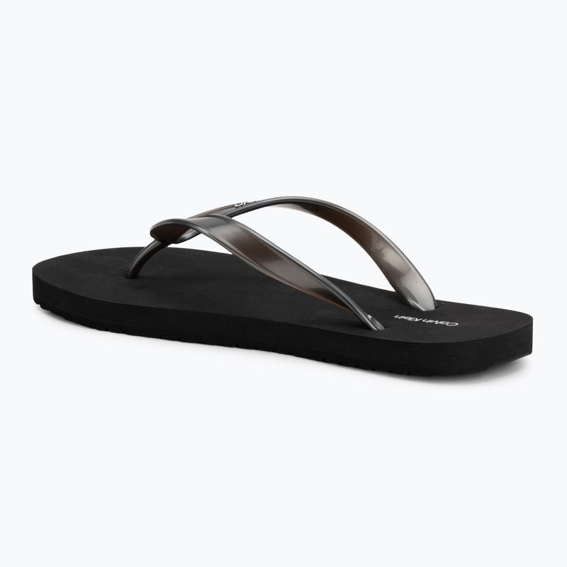 Șlapi pentru femei Calvin Klein HW0HW02956 Tpu Metallic triple black 3