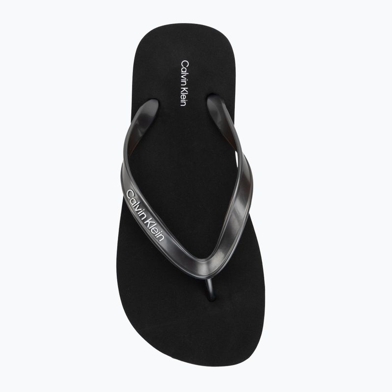 Șlapi pentru femei Calvin Klein HW0HW02956 Tpu Metallic triple black 5