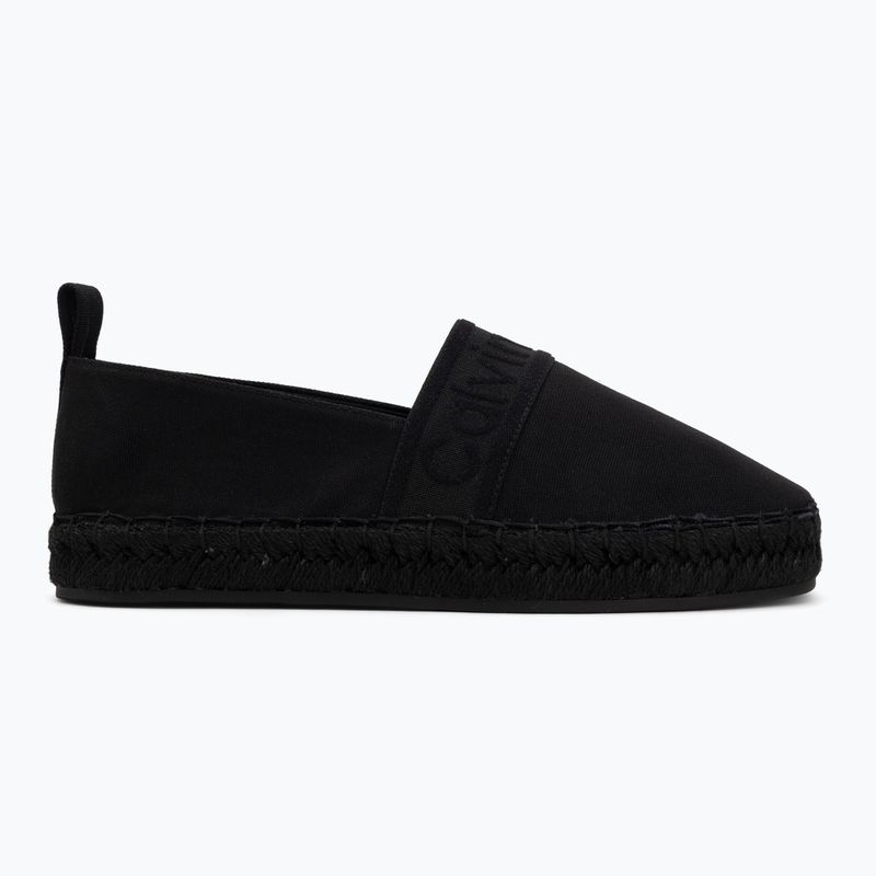 Espadrile pentru femei Calvin Klein HW0HW02934 Oblique Webbing Triple Black 2