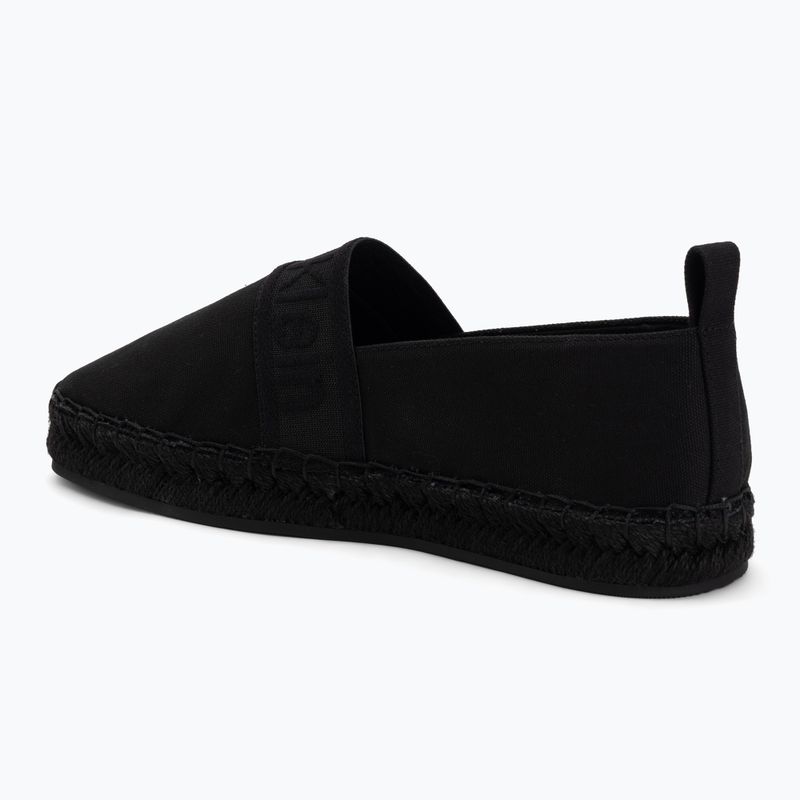 Espadrile pentru femei Calvin Klein HW0HW02934 Oblique Webbing Triple Black 3