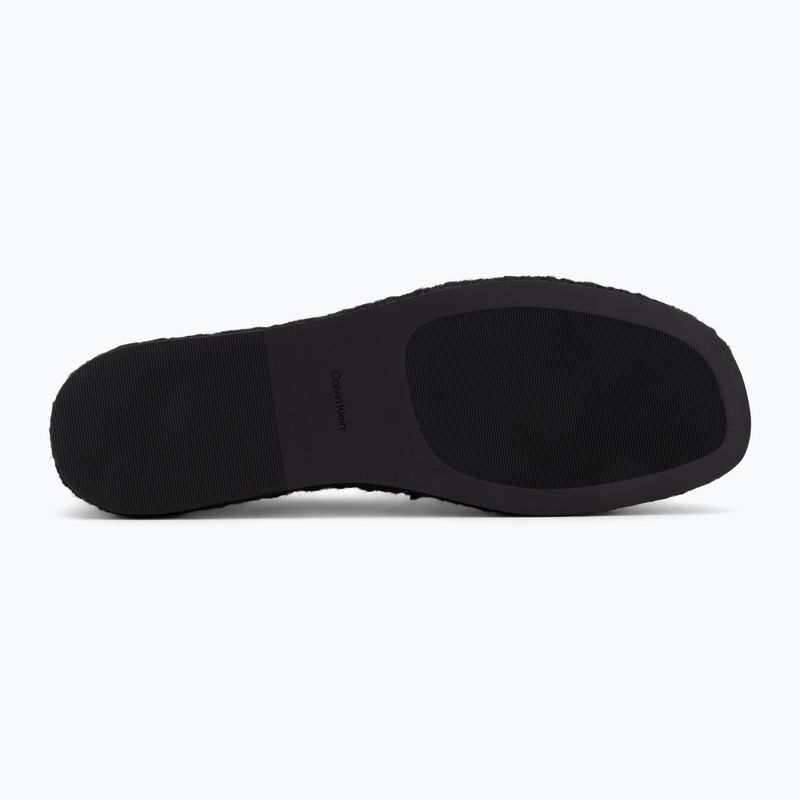 Espadrile pentru femei Calvin Klein HW0HW02934 Oblique Webbing Triple Black 4