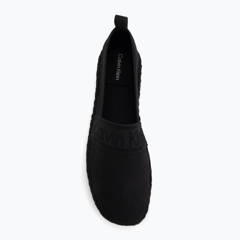 Espadrile pentru femei Calvin Klein HW0HW02934 Oblique Webbing Triple Black 5