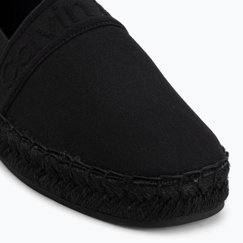 Espadrile pentru femei Calvin Klein HW0HW02934 Oblique Webbing Triple Black 7