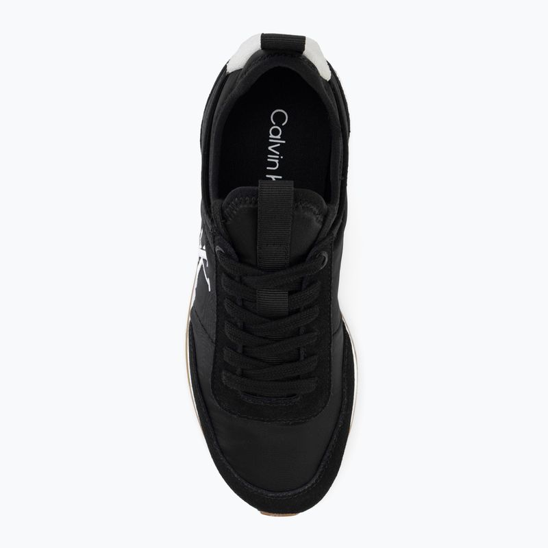 Încălțăminte pentru femei Calvin Klein YW0YW02060 Retro Runner Sock Laceup Mix Mat black/bright white 5