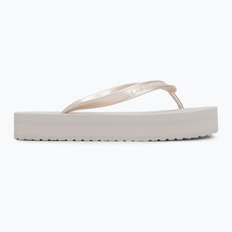Șlapi pentru femei Calvin Klein HW0HW03120 Flatform silver 2